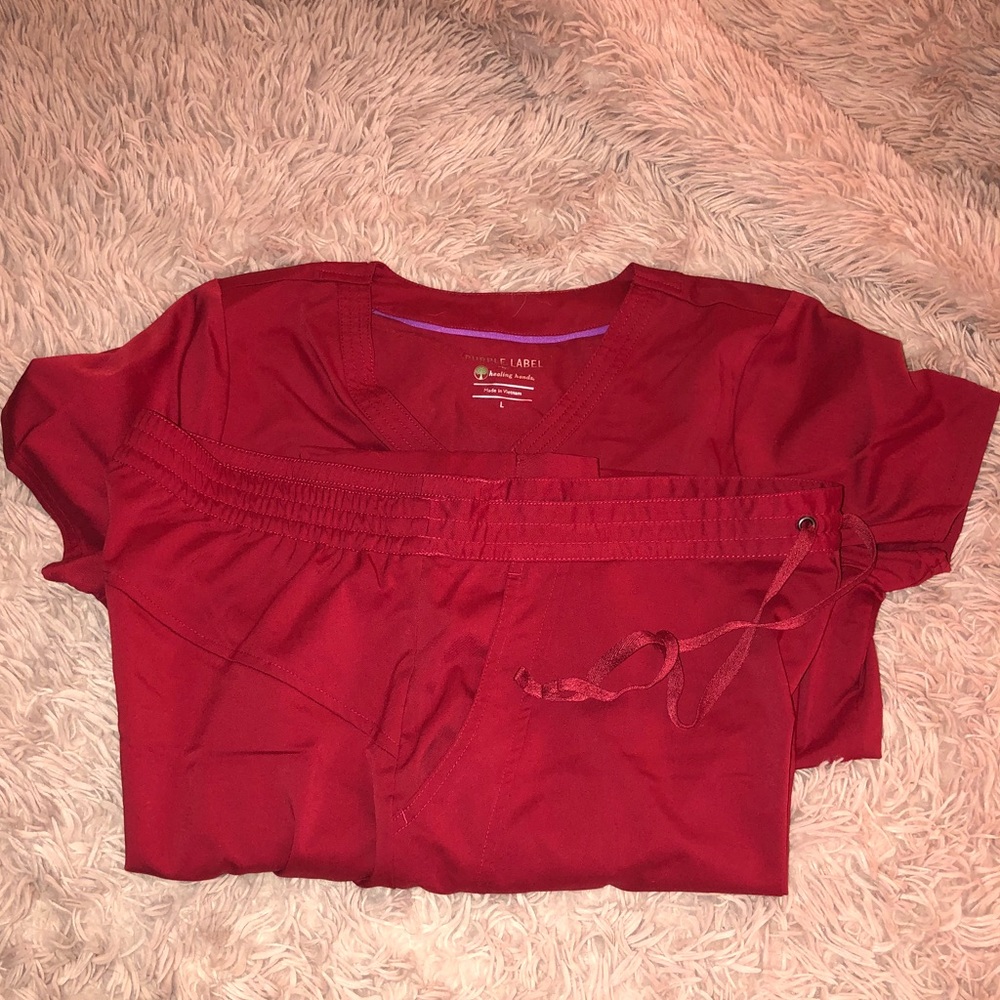 Purple label scrubs